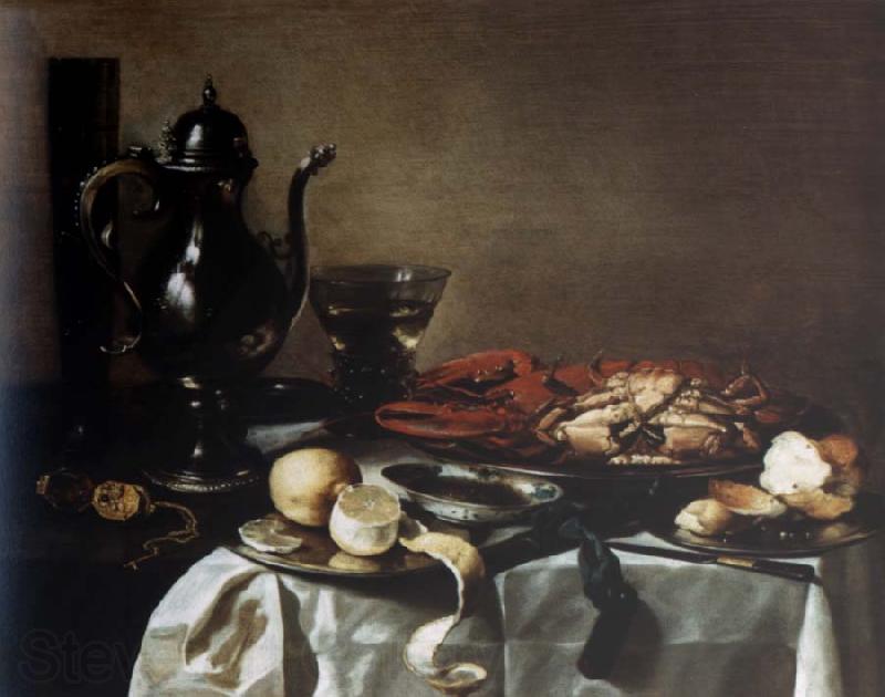 Pieter Claesz Style life with lobster and crab Spain oil painting art